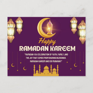 Cartes Pour Fêtes Annuelles Splendeur spirituelle : Illuminer Ramadan Kareem