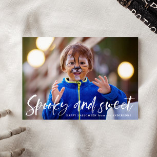 Cartes Pour Fêtes Annuelles Spooky and Sweet Photo Halloween