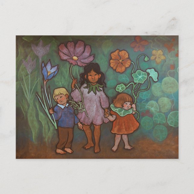 Cartes Pour Fêtes Annuelles Spring Flower Fairies postcard (Devant)