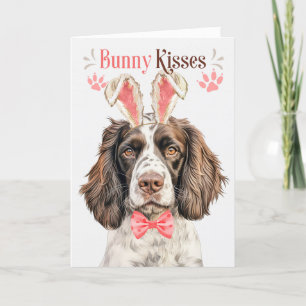 Cartes Pour Fêtes Annuelles Springer Chien anglais dans Bunny Ears pour Pâques
