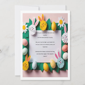 Cartes Pour Fêtes Annuelles Springtime Wishes and Easter Joy
