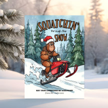 Squatchin' à travers Noël Bigfoot
