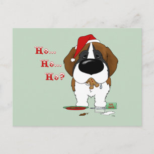Cartes Pour Fêtes Annuelles St. Bernard Christmas