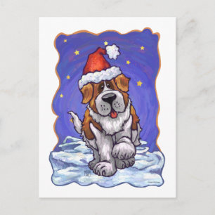 Cartes Pour Fêtes Annuelles St. Bernard Christmas