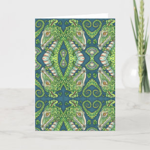 CARTES POUR FÊTES ANNUELLES ST. DRAGON SHAMROCK VERT DE PATRICK, IMAGINAIRE IR