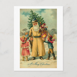 Cartes Pour Fêtes Annuelles St. Nick et les enfants à Noël
