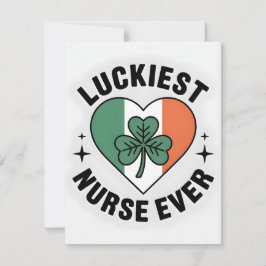 Cartes Pour Fêtes Annuelles St Patrick’s Day Card Nurse Wife