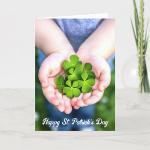 Cartes Pour Fêtes Annuelles St. Patrick's Day Four-Leaf Clovers