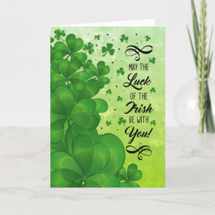 Cartes Pour Fêtes Annuelles St. Patrick's Day Luck of Irish Clover