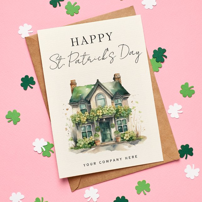 Cartes Pour Fêtes Annuelles St. Patrick's DaynHouse Immobilier Agriculture (Créateur téléchargé)