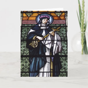 Cartes Pour Fêtes Annuelles St Rose de Lima - priez pour le vitrail