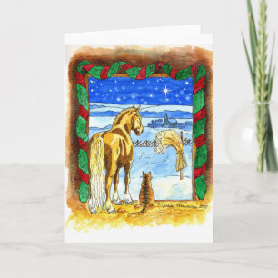 Cartes Pour Fêtes Annuelles Stable_Christmas