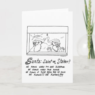 Cartes Pour Fêtes Annuelles Stalker Père Noël