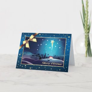Cartes Pour Fêtes Annuelles Star de Bethléem. Noël de la Nativité