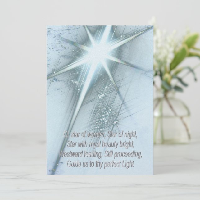 Cartes Pour Fêtes Annuelles Star of Wonder (Debout devant)