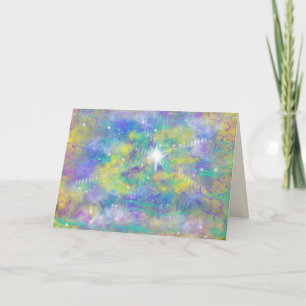 Cartes Pour Fêtes Annuelles Star of Wonder Christian Christmas Art moderne
