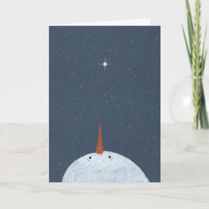 Cartes Pour Fêtes Annuelles Star Snowman