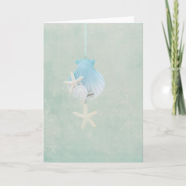 Cartes Pour Fêtes Annuelles Starfish de Noël (Devant)