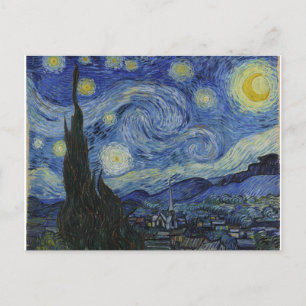 Cartes Pour Fêtes Annuelles Starry Night, Van Gogh Célèbre Peinture