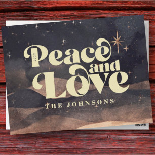 Cartes Pour Fêtes Annuelles Starry Night Winter Sky Moderne Élégant Chic