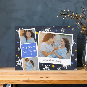 Cartes Pour Fêtes Annuelles Starry Photobooooooth Hanoukka Photo Collage Car