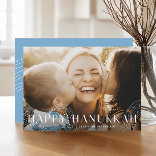 Cartes Pour Fêtes Annuelles Starry Wish   Elegant Hanoukka Photo