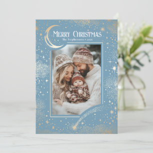 Cartes Pour Fêtes Annuelles Stars Celestial Magie Joyeux Noël Photo