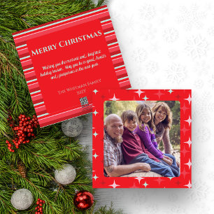 Cartes Pour Fêtes Annuelles Stars et rayures Christmas Appartement de vacances