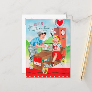 Cartes Pour Fêtes Annuelles station-service vintage Valentine