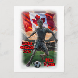 Cartes Pour Fêtes Annuelles Statue canadienne célèbre le football sur un