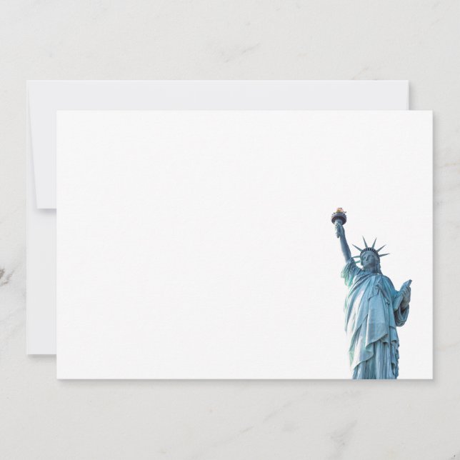 Cartes Pour Fêtes Annuelles Statue de la liberté (Devant)