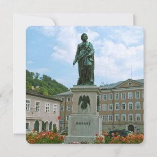 Cartes Pour Fêtes Annuelles Statue de Mozart à Salzbourg