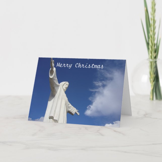 Cartes Pour Fêtes Annuelles statue de noël de cusco (Devant)