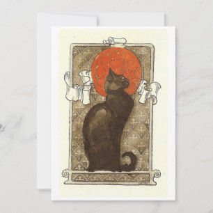Cartes Pour Fêtes Annuelles Steinlein's Cat - Art Nouveau