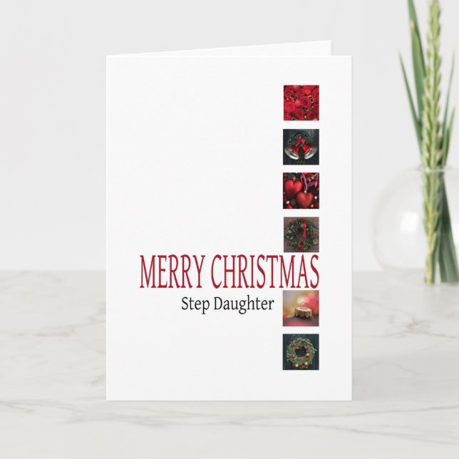 Cartes Pour Fêtes Annuelles step daughter Merry Christmas (Devant)