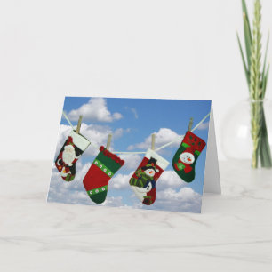 Cartes Pour Fêtes Annuelles Stockage de Noël sur étoffe
