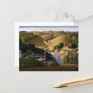 Cartes Pour Fêtes Annuelles Stone City par Grant Wood