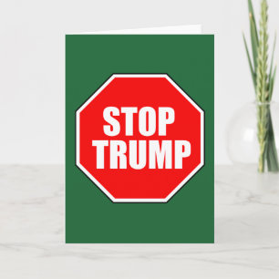 CARTES POUR FÊTES ANNUELLES "STOP TRUMP"