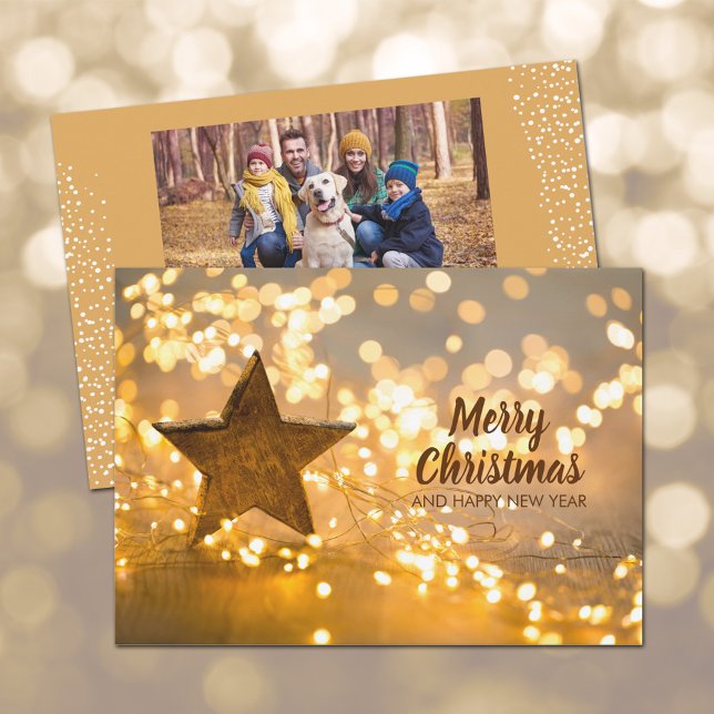 Cartes Pour Fêtes Annuelles Strand of Christmas Lights Photo (Créateur téléchargé)