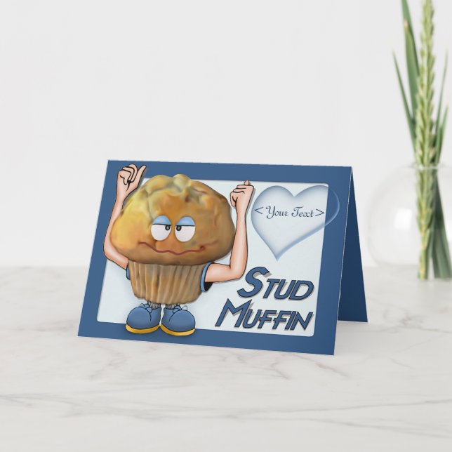 Cartes Pour Fêtes Annuelles Stud Muffin (Devant)
