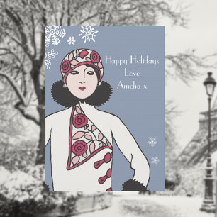 Cartes Pour Fêtes Annuelles Style Art déco personnalisé Noël
