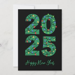 Cartes Pour Fêtes Annuelles Style de Noël simple heureux nouvelles années cart