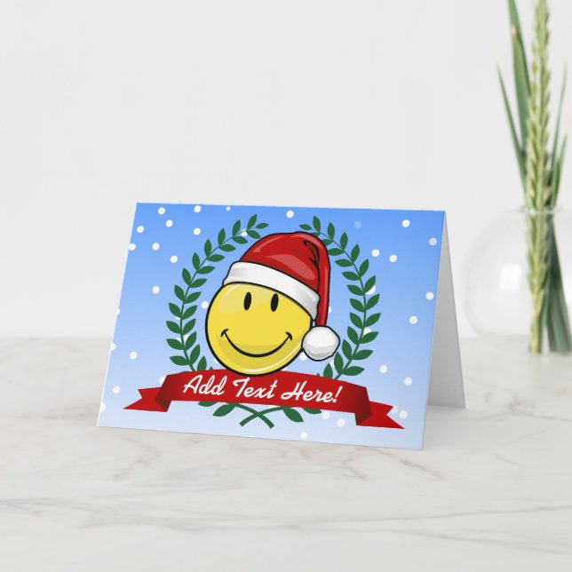 Cartes Pour Fêtes Annuelles Style de vacances face classique (Devant)