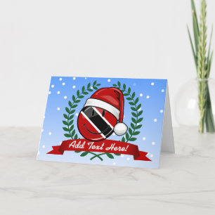 Cartes Pour Fêtes Annuelles Style gai de Noël de drapeau du Trinidad