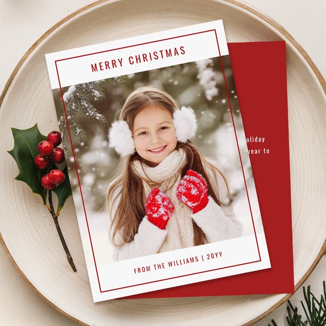 Cartes Pour Fêtes Annuelles Style moderne Photo de famille Noël (Créateur téléchargé)