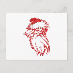 Cartes Pour Fêtes Annuelles Style père Noël Faux Letterpress dénaturé
