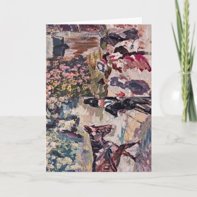 Cartes Pour Fêtes Annuelles style renoir (Devant)