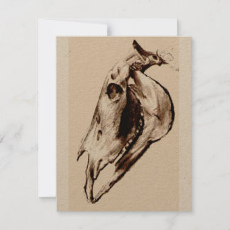 Cartes Pour Fêtes Annuelles Style Vintage du crâne de cheval
