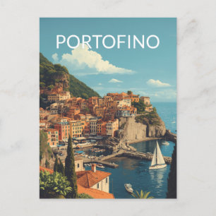 Cartes Pour Fêtes Annuelles Style Vintage Portofino Gênes Italie