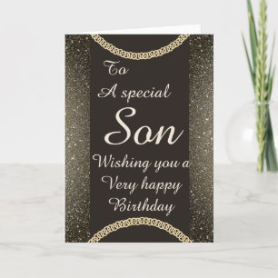 Cartes Pour Fêtes Annuelles Stylish special son Birthday
